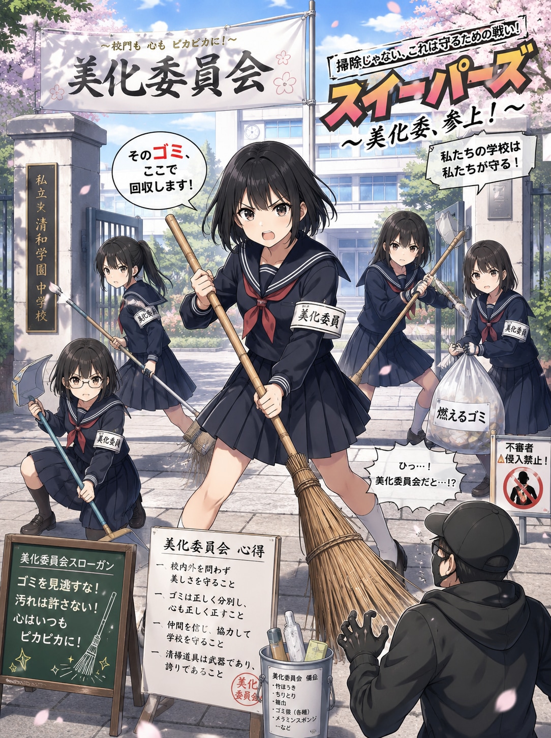 美化委員会の女の子