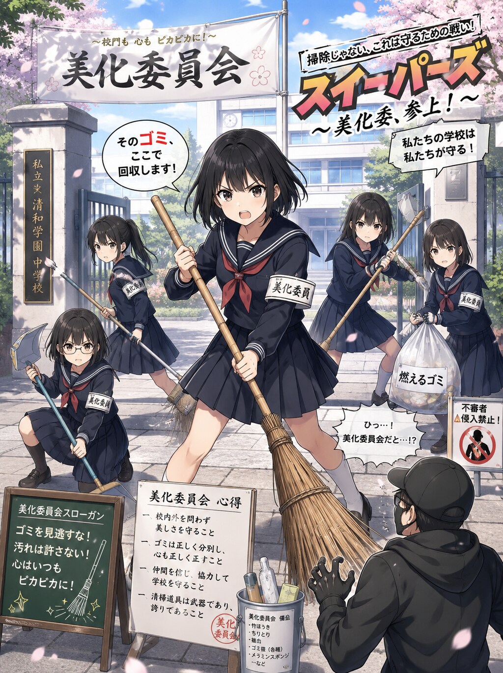 美化委員会の女の子