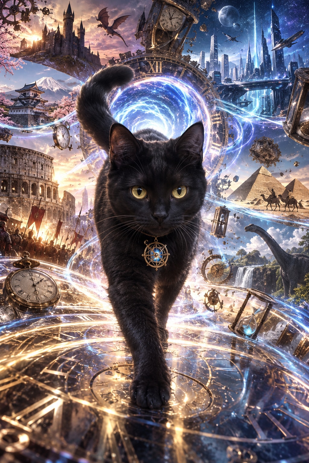 時空を超える猫 | の人気AIイラスト・グラビア