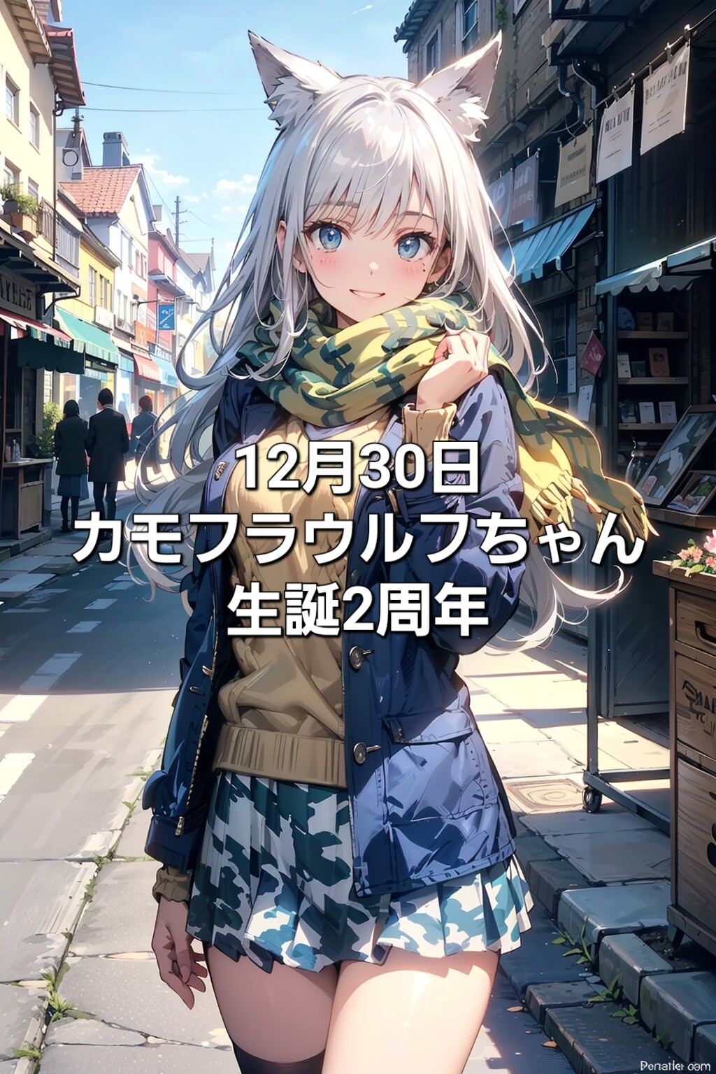 12月30日「カモフラウルフちゃん生誕2周年」🎉🎊🐺✨