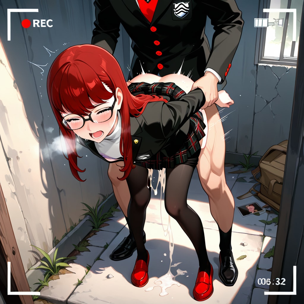 校舎裏でかすみちゃんにいたずらする