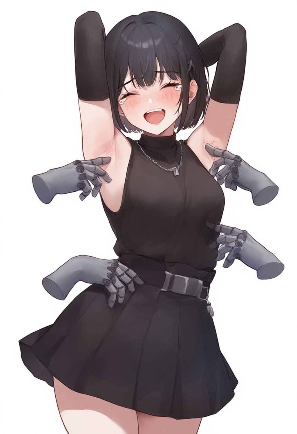 く、くすぐったいです！や、やめて～！