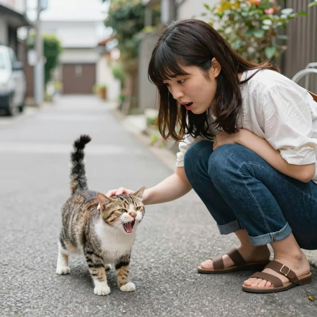 気安く触るニャ！