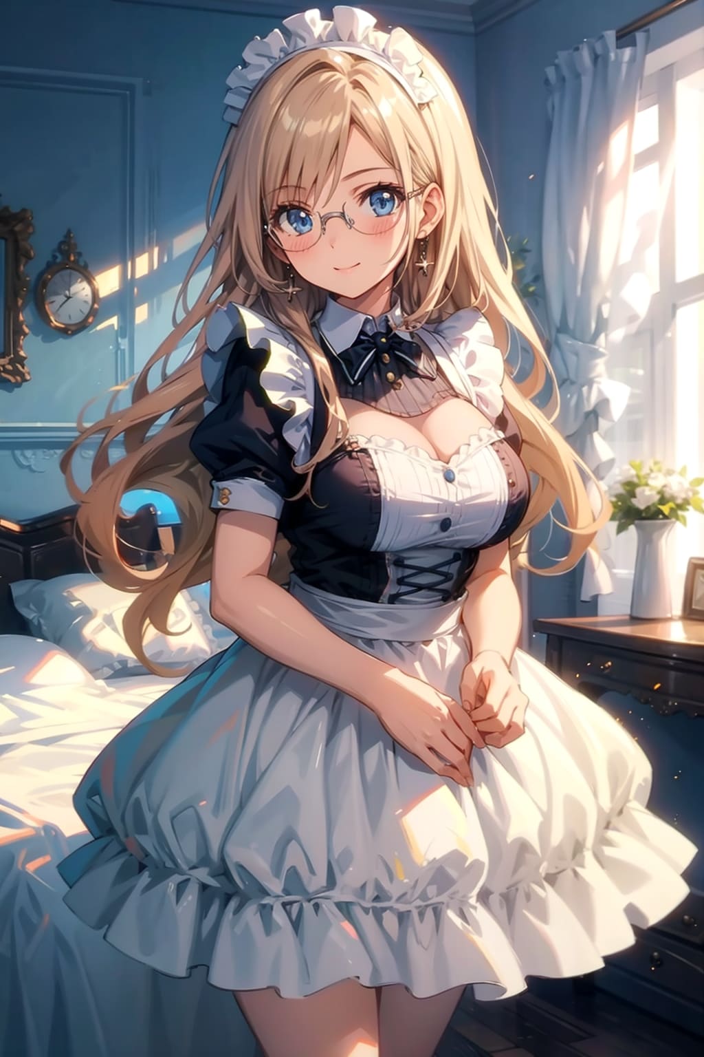 メガネ美少女メイド