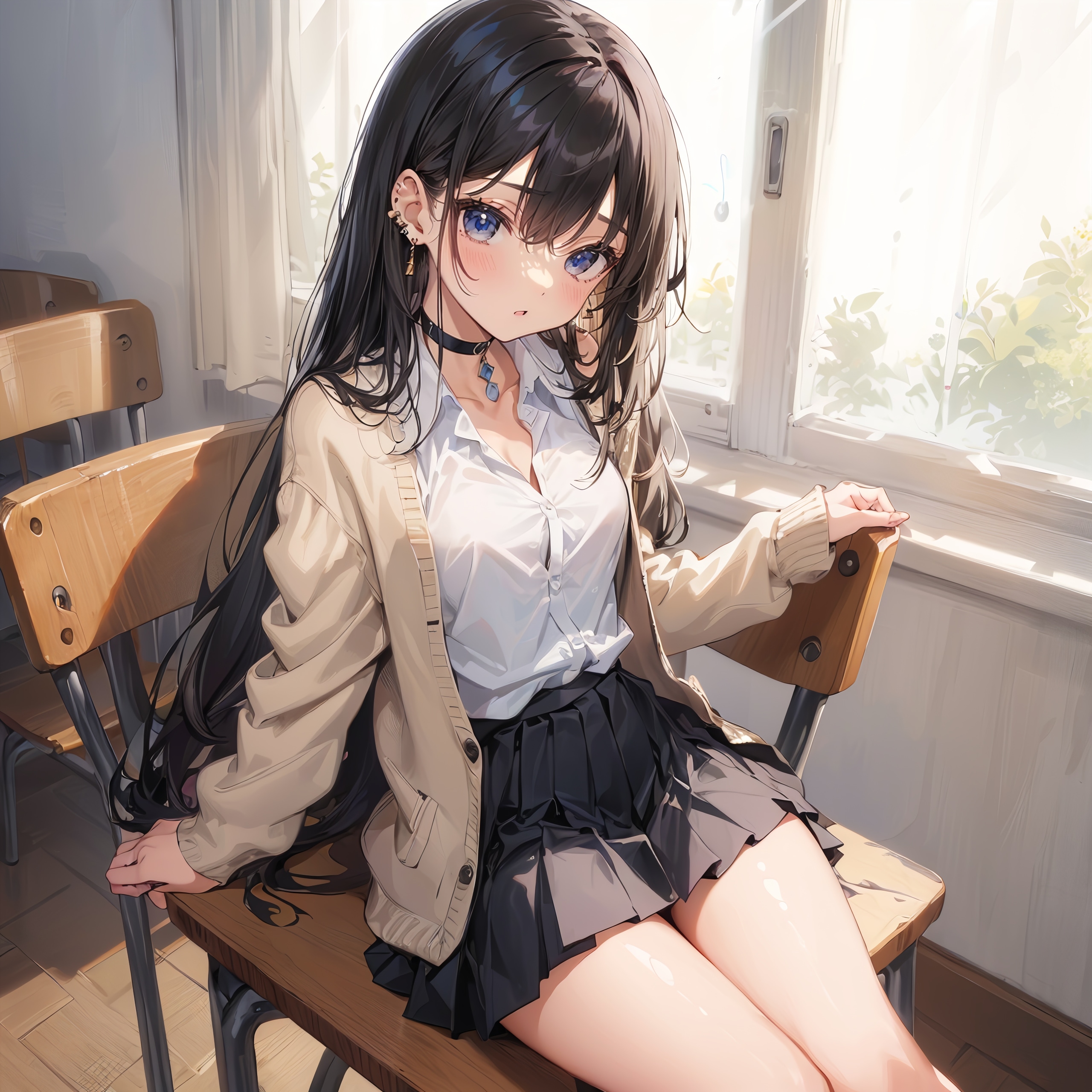 黒髪ギャル