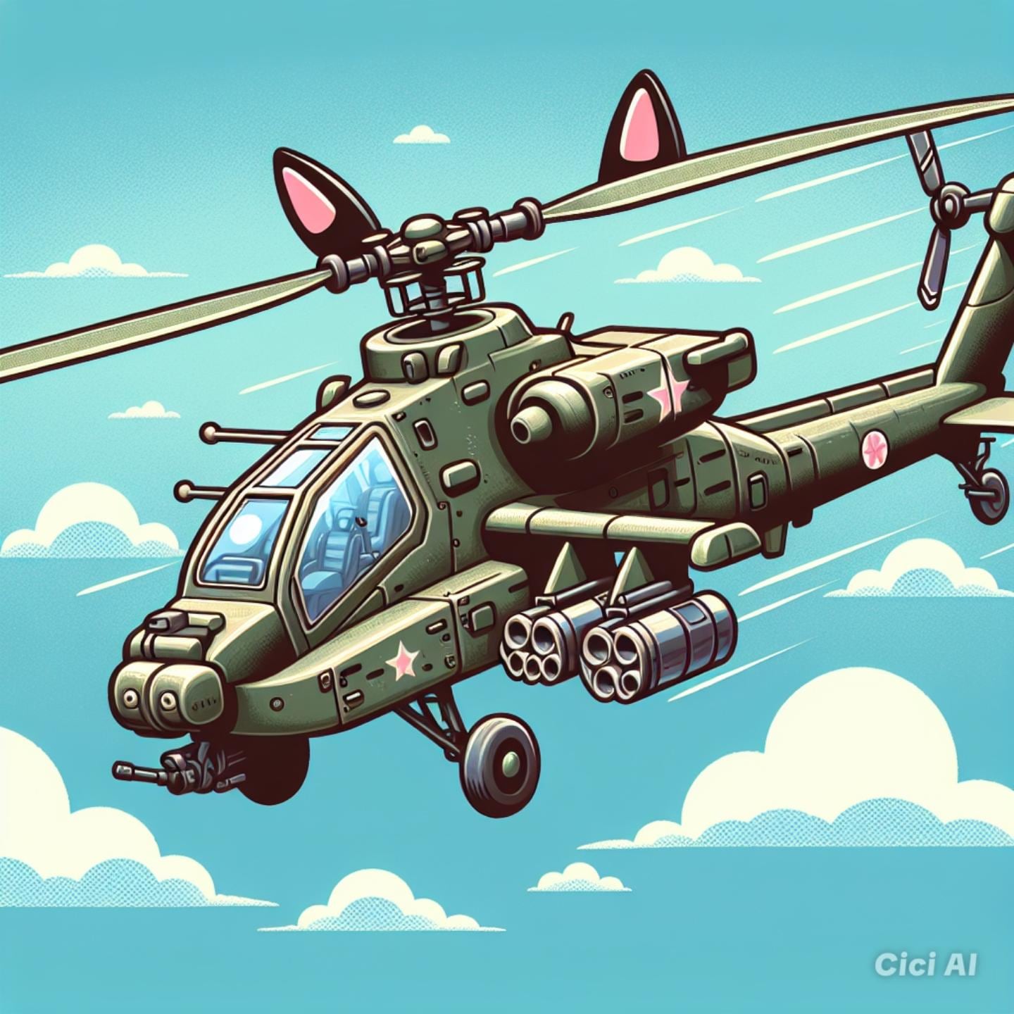 GC アミガルズ 猫ヘリ | の人気AIイラスト・グラビア