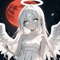モノクロでホラー風な天使リエニエール 2枚目