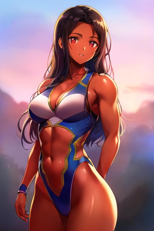 褐色ビキニギャル