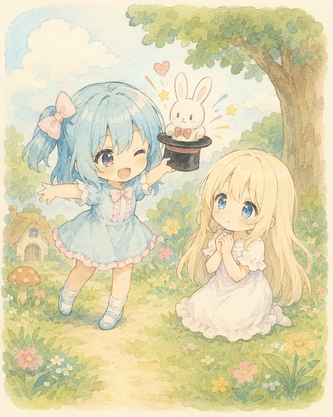 よよ子とうる子のえほんのもり