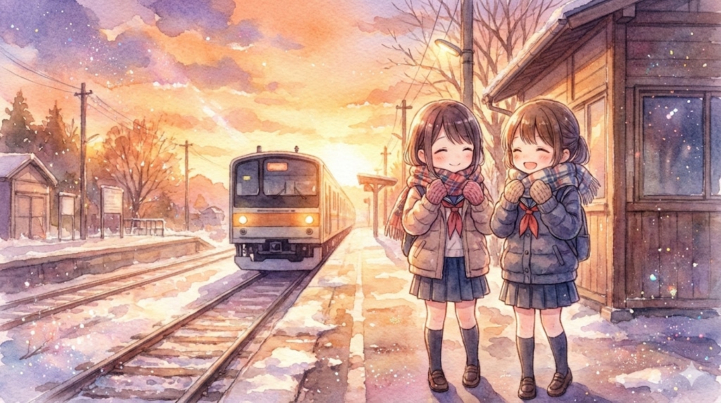 一緒に下校 | の人気AIイラスト・グラビア