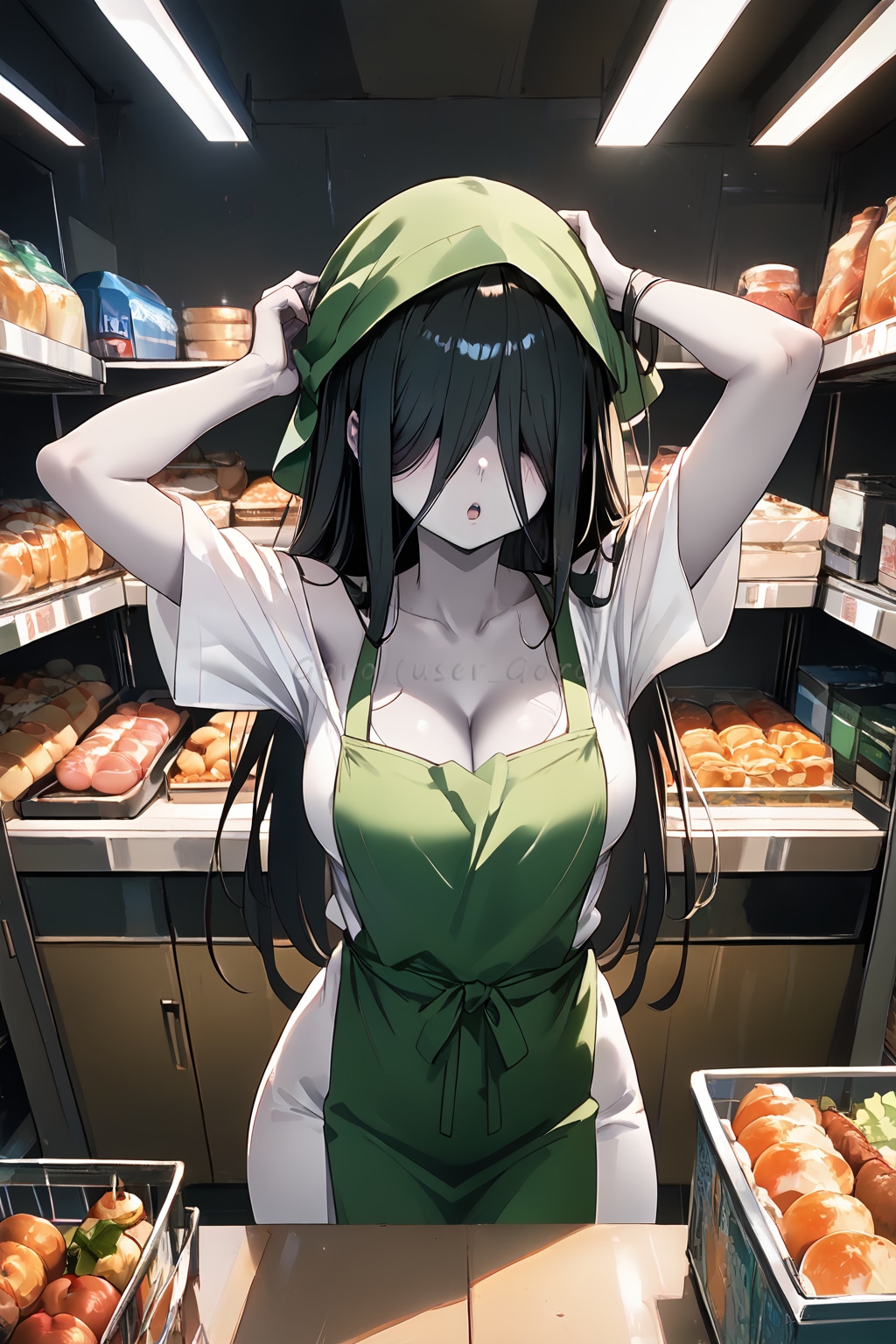 食品売り場に向かない貞ちゃん