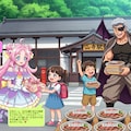 キュアアンサーとゴウエモン、子供達に牛丼弁当を配布する 3枚目