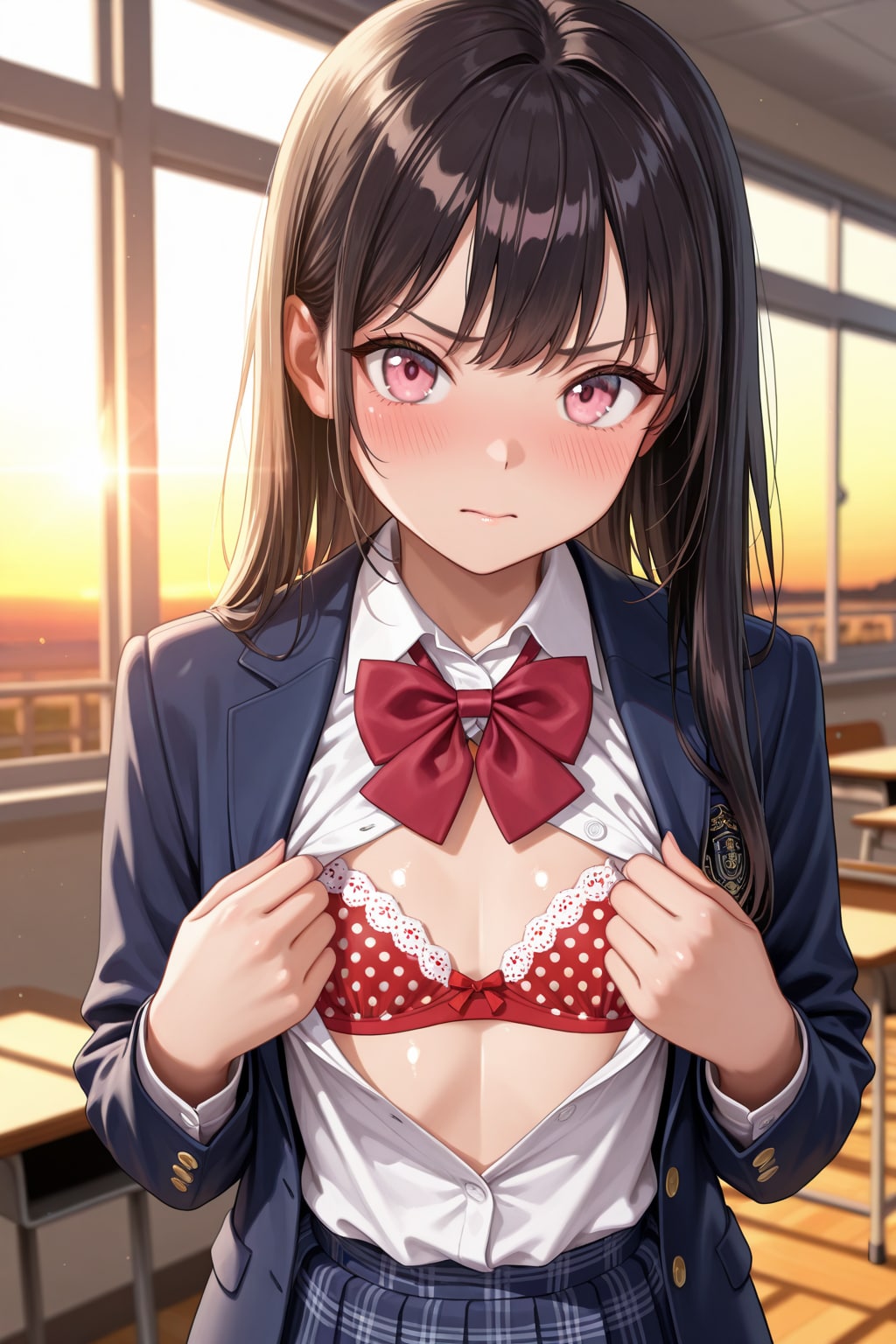 「教室で脱ぐなんて・・・」