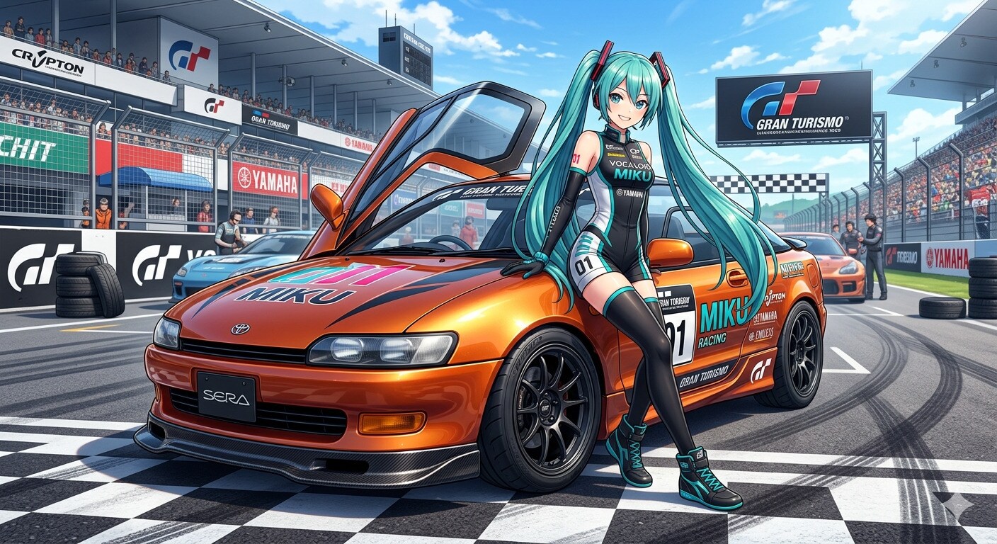 初音ミクとトヨタセラ