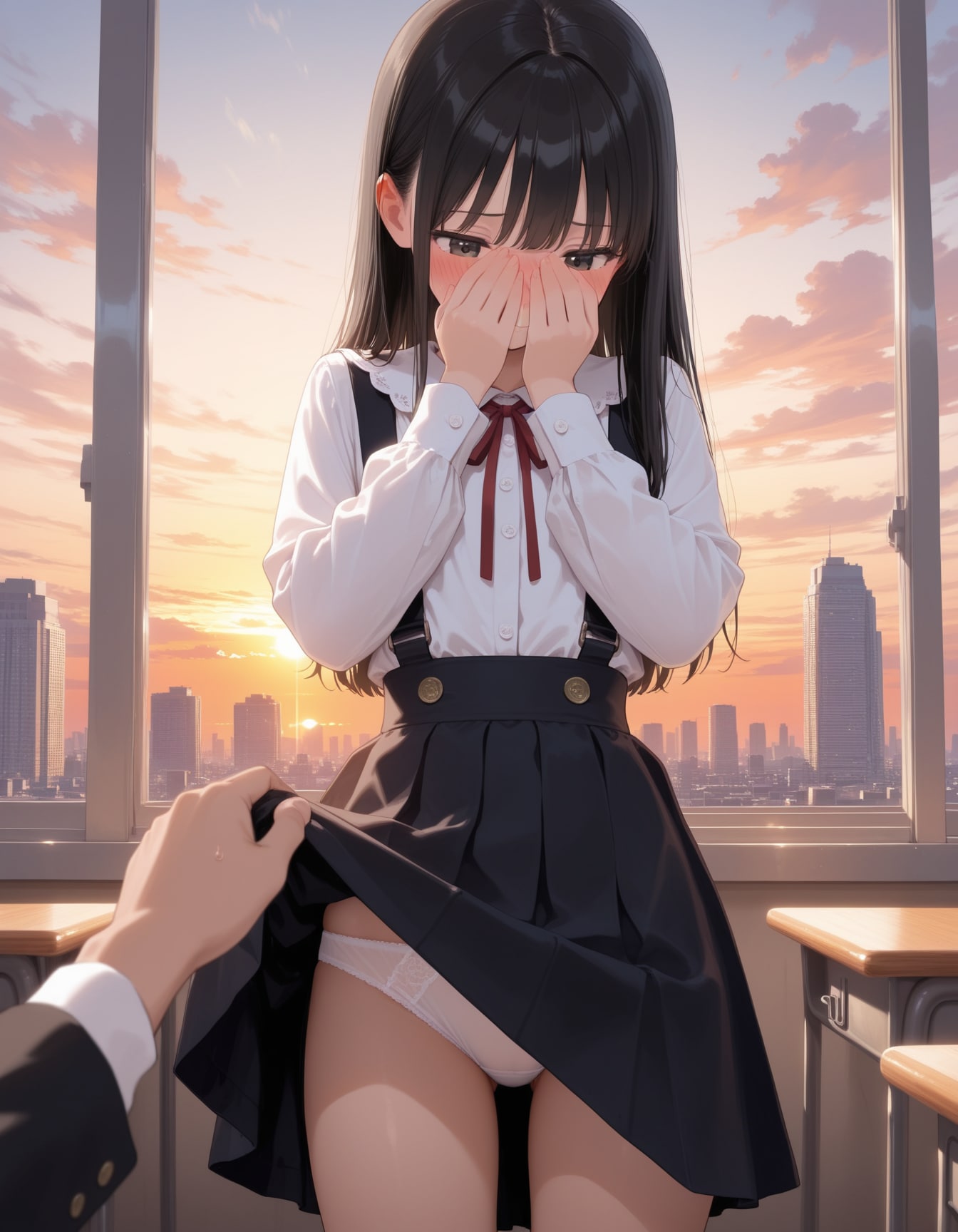 スカートめくり