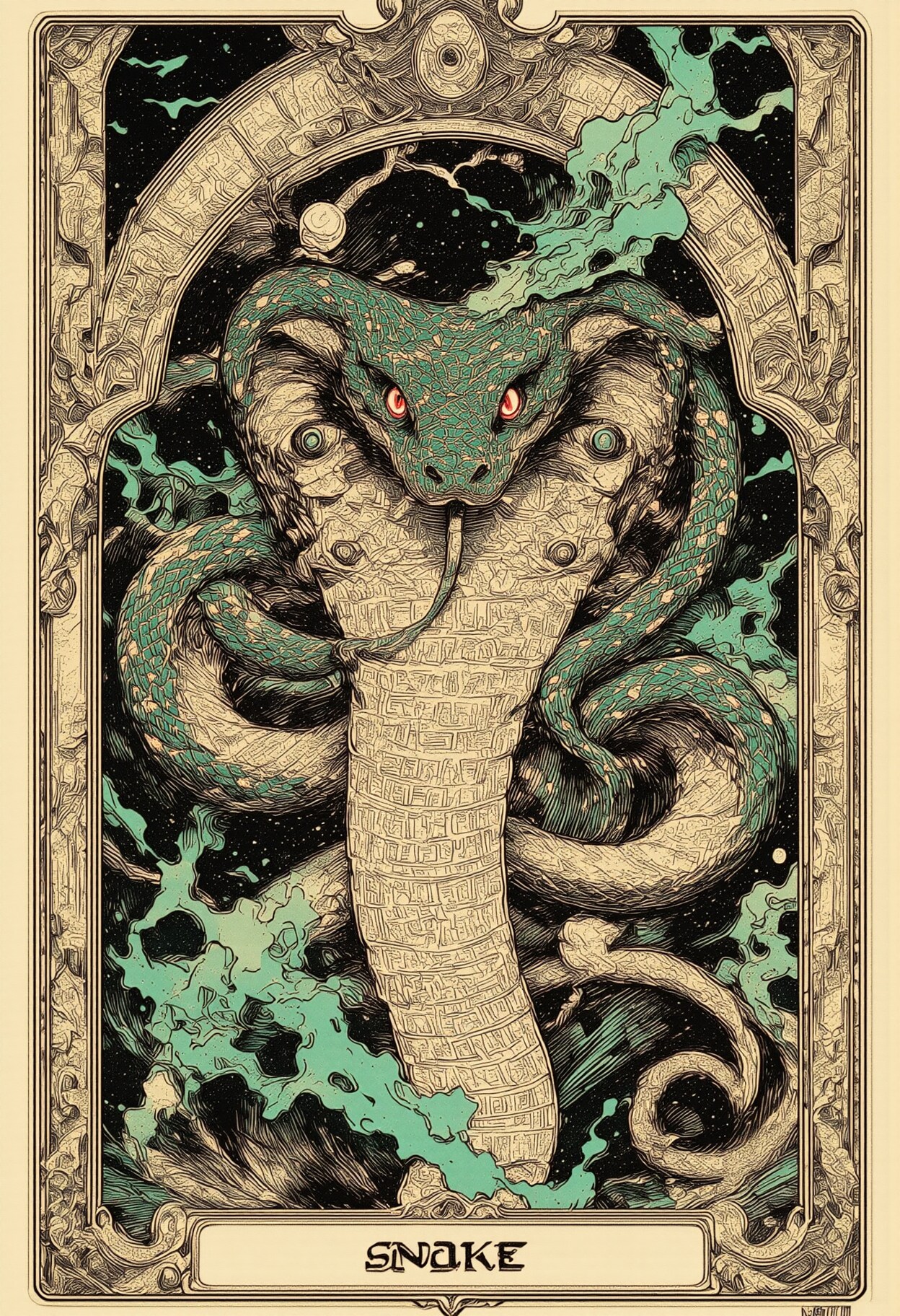 タロットカード: 蛇 | の人気AIイラスト・グラビア
