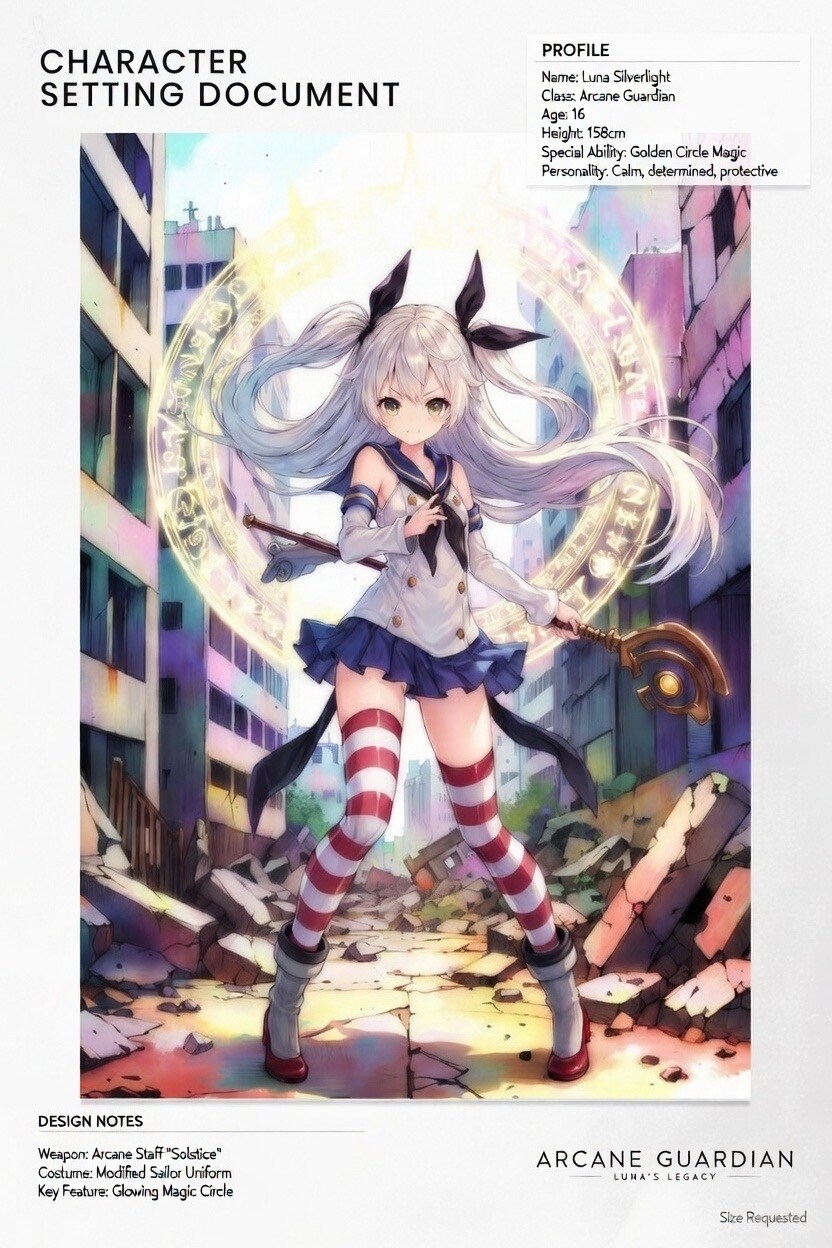 魔法少女　設定資料付き