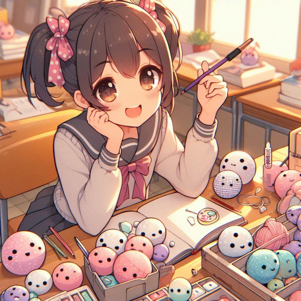 [Dalleさんで]○ートボールを作る女の子[ドートボール] | の人気AIイラスト・グラビア