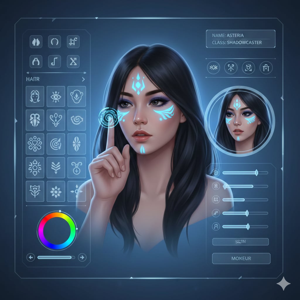 キャラメイク画面