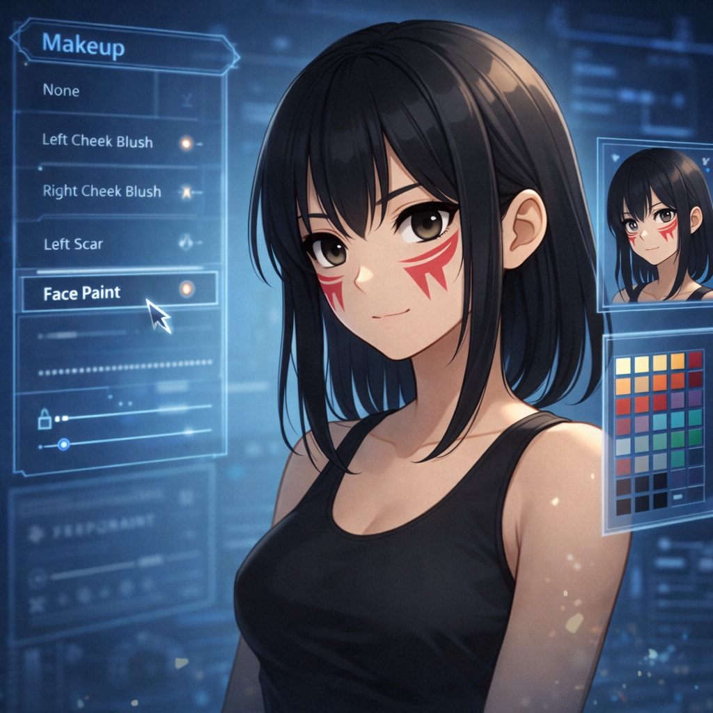 キャラメイク画面