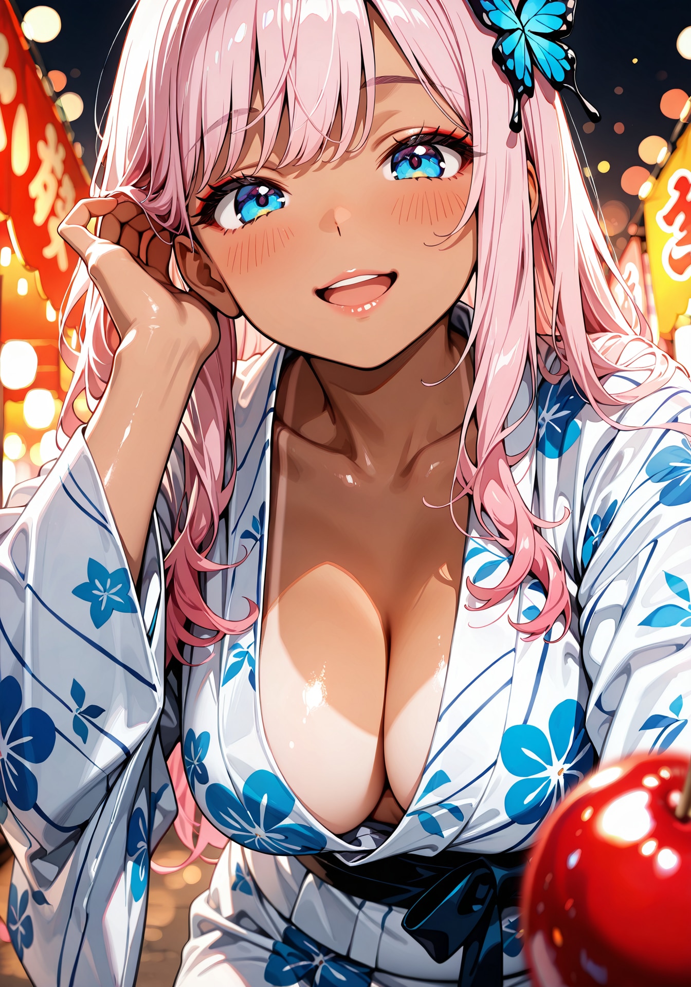 桃と夏祭り②
