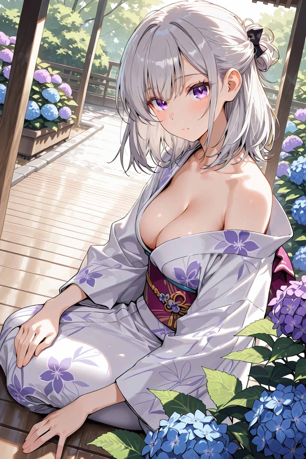 (1300)銀髪ちゃん着物