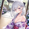 (1300)銀髪ちゃん着物 4枚目