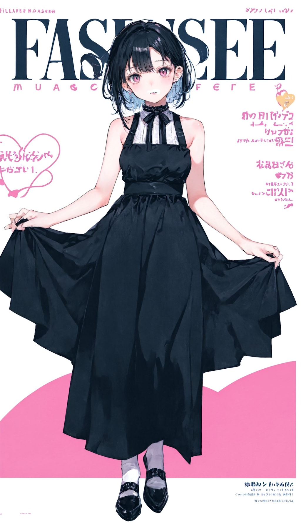 magazine風表紙絵