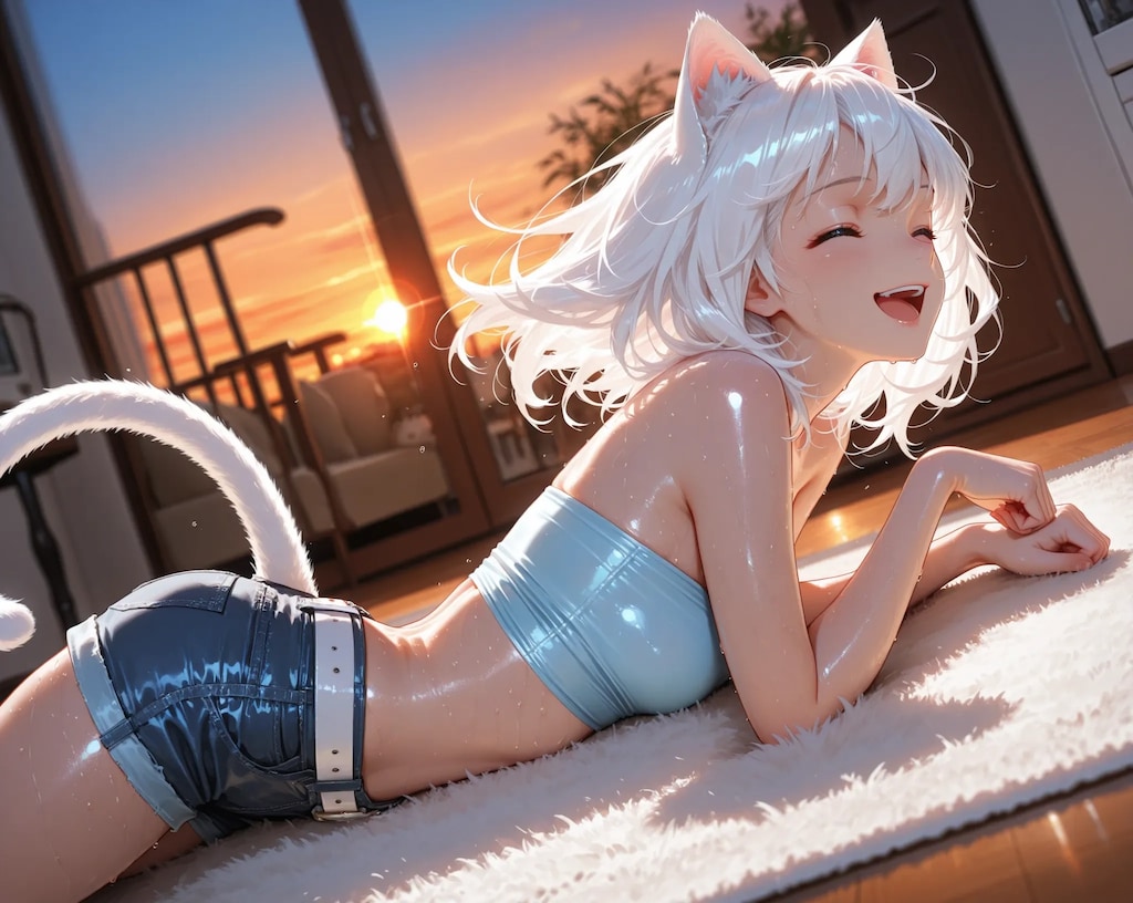 シロはもうだめにゃ…