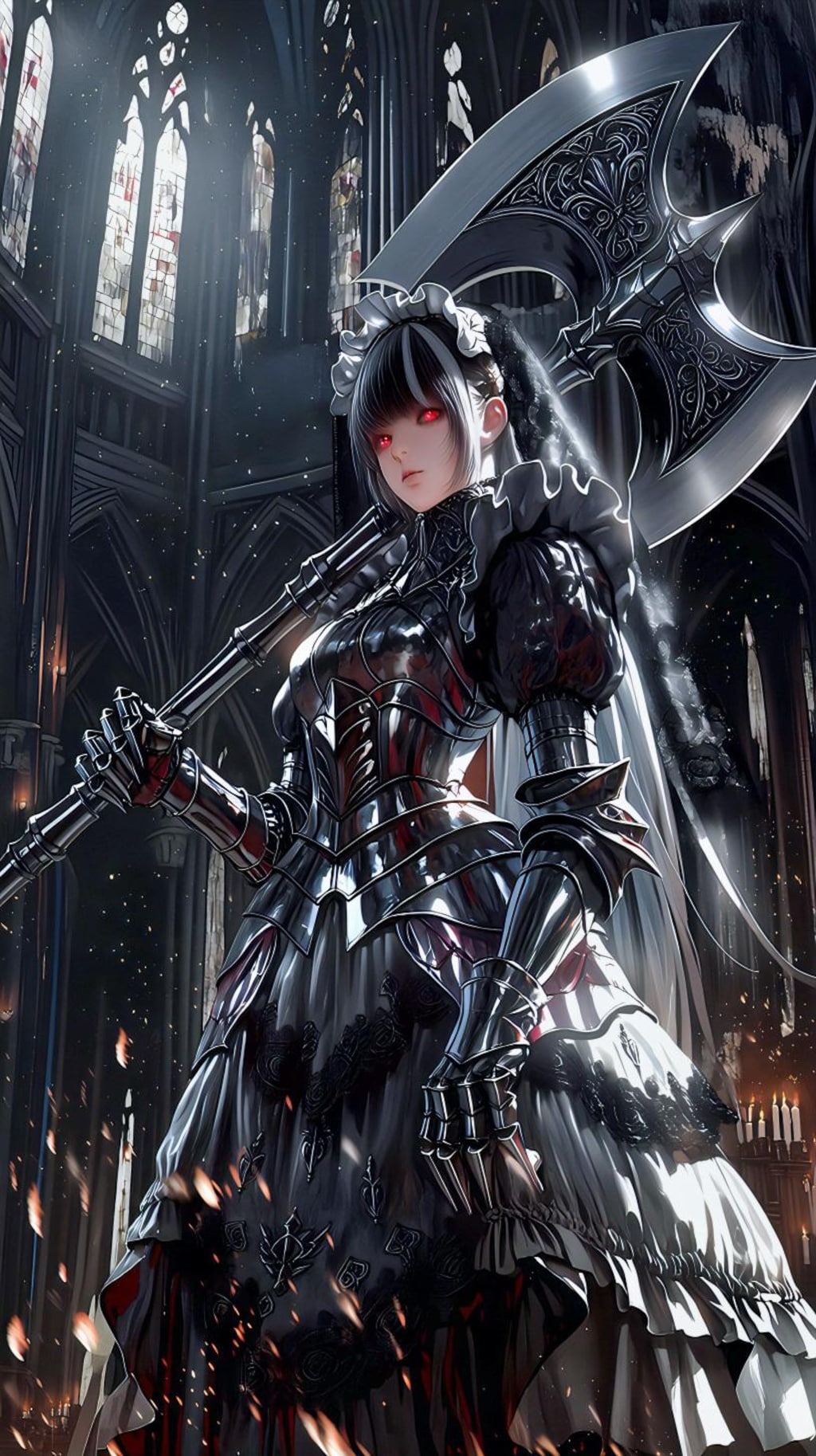 重装甲のメイド戦士