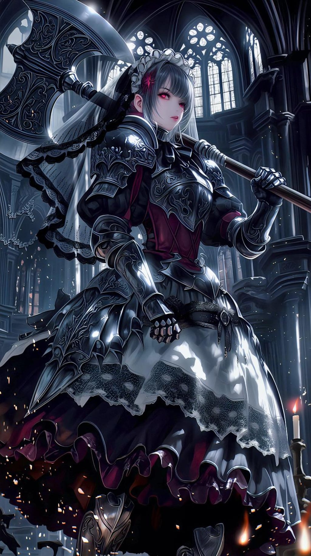 重装甲のメイド戦士