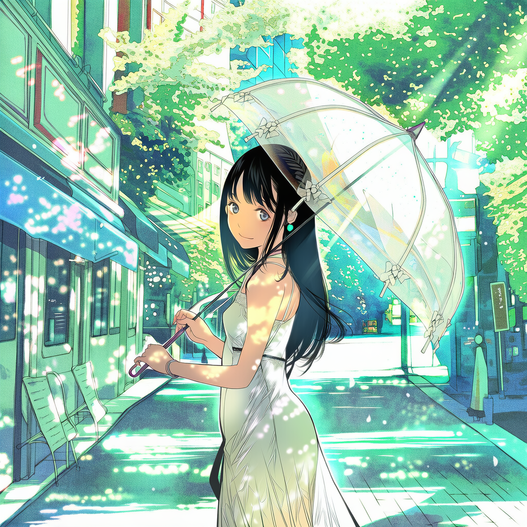 日傘【NovelAI】