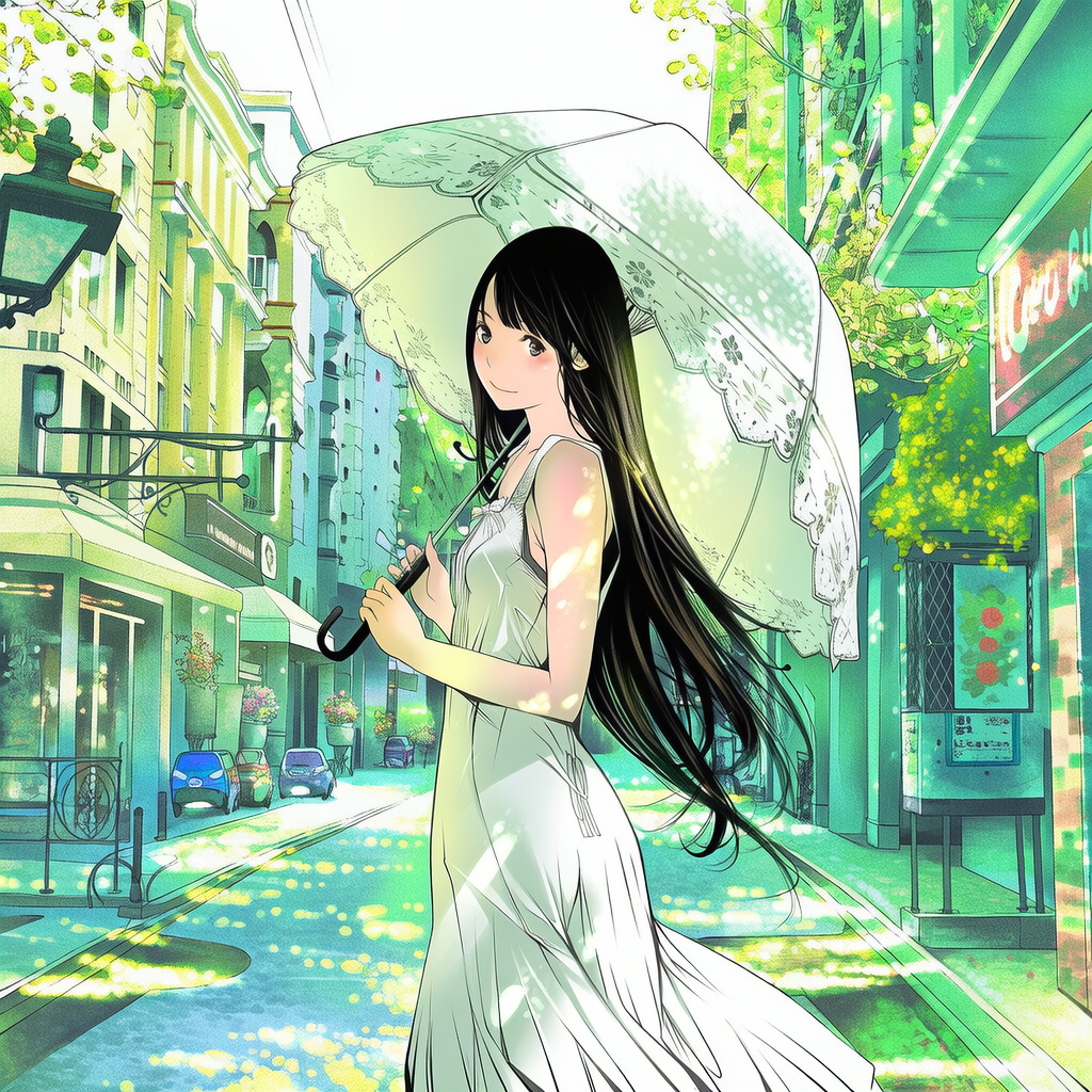 日傘【NovelAI】