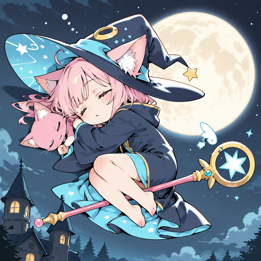 空飛ぶ魔法少女