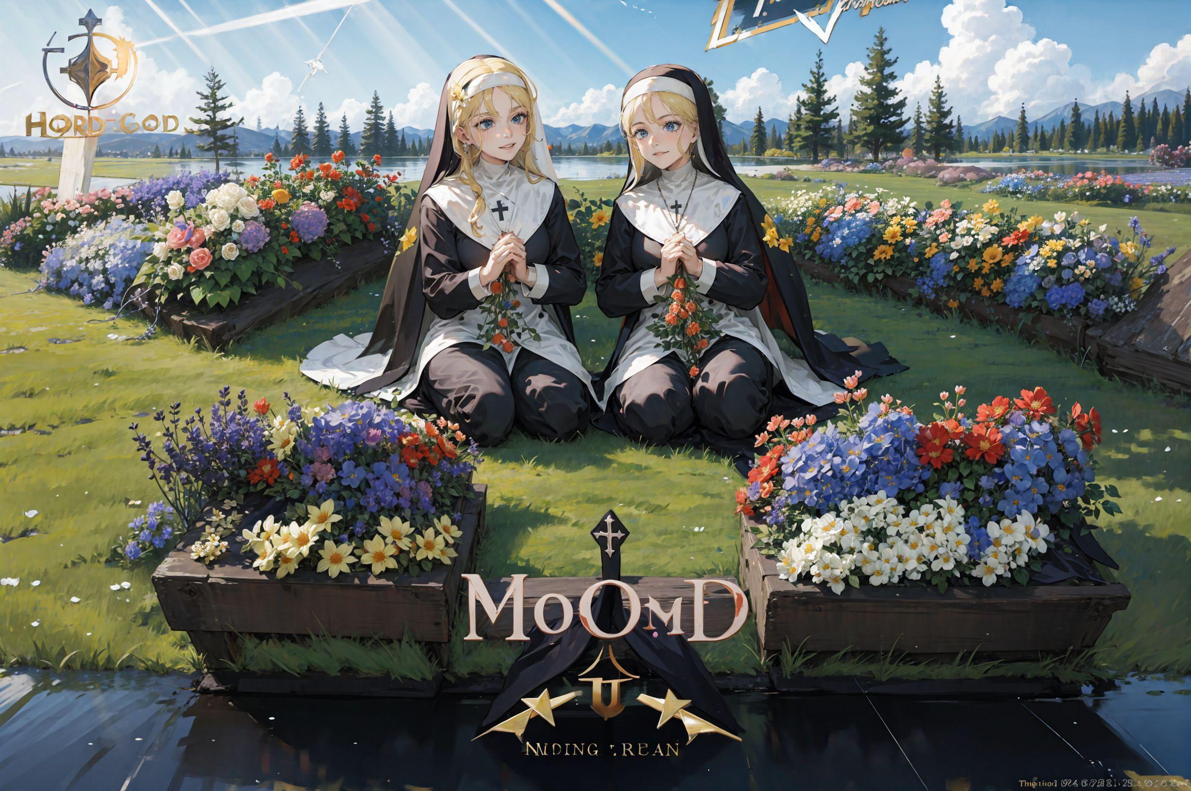 New Villain！ Twin bloody nuns 009 | の人気AIイラスト・グラビア