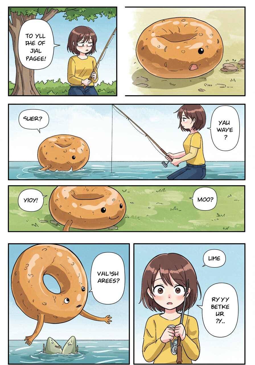理不尽なベーグル釣り_ImageFX