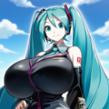 ボカロ　透明アンサー　初音ミク（爆乳版） 6枚目