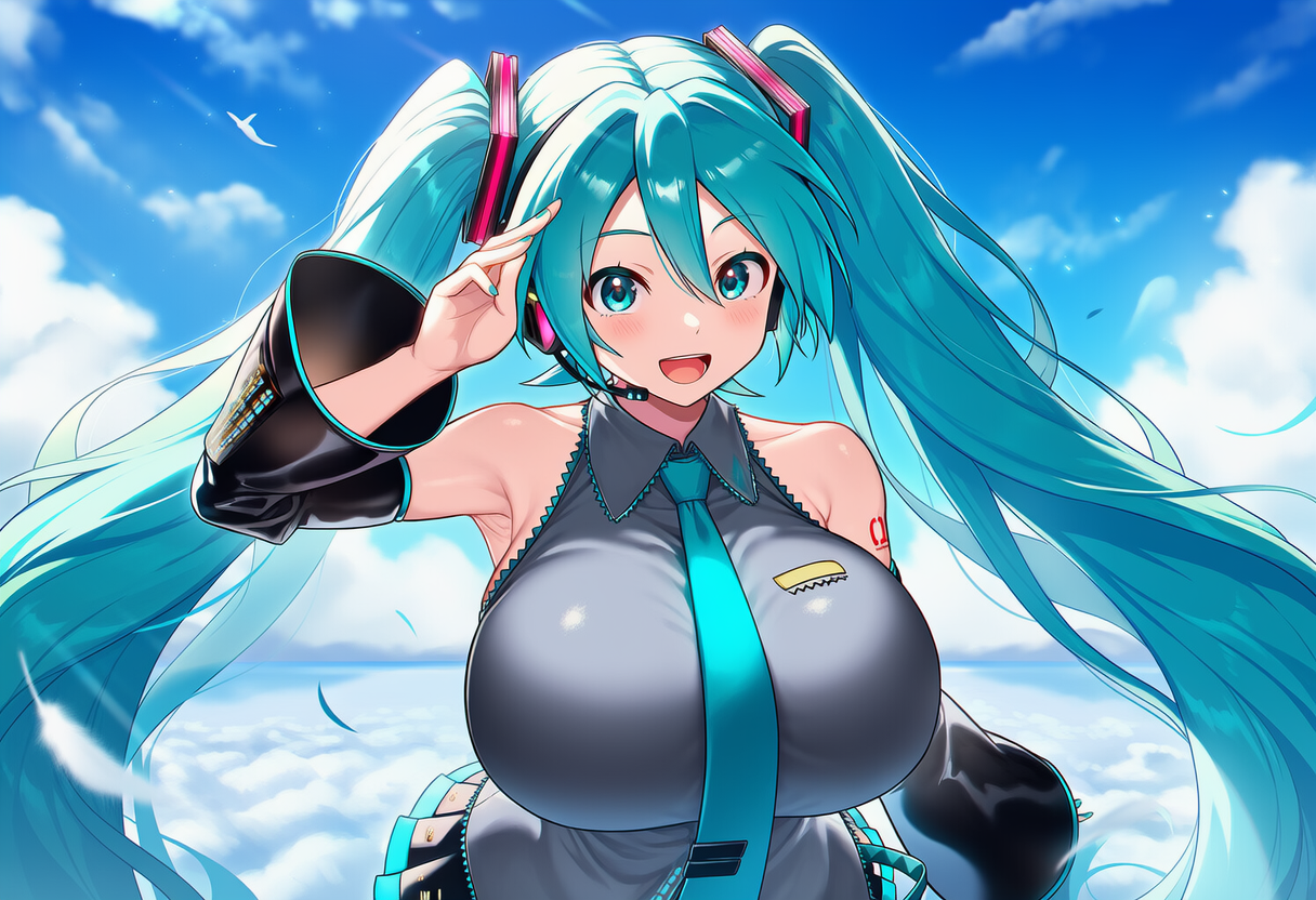 ボカロ　透明アンサー　初音ミク（爆乳版）