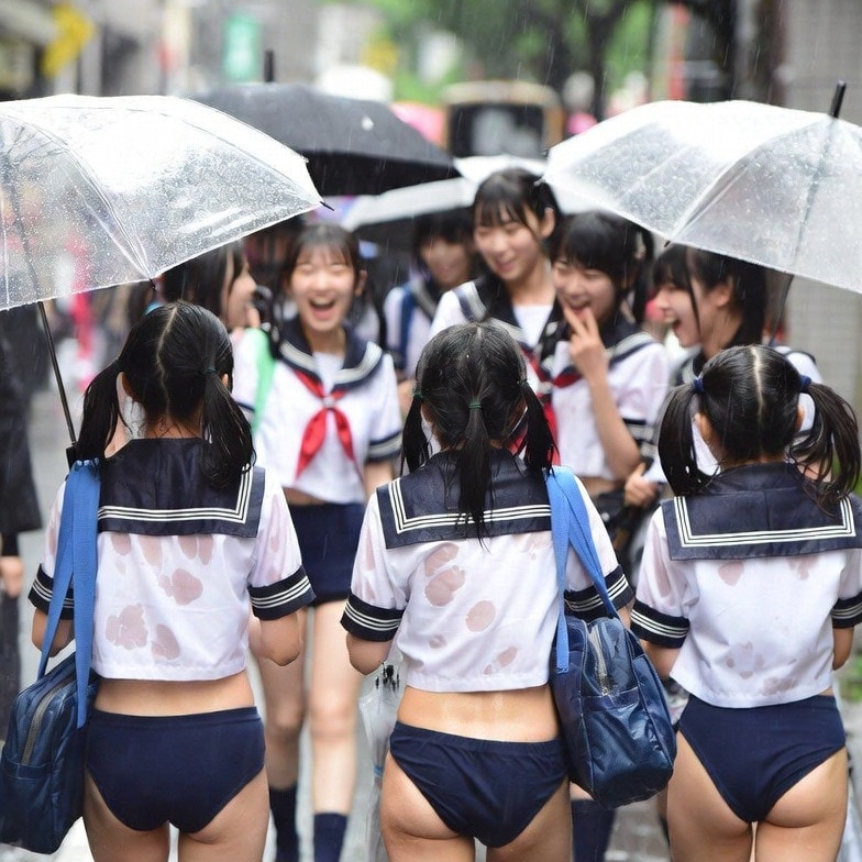 雨の日の朝のセーラーブルマ260303