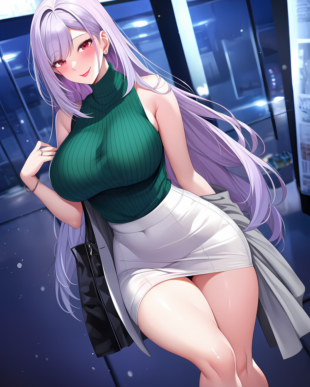 華金の解放感！ミレナの退勤ショット✨🖤