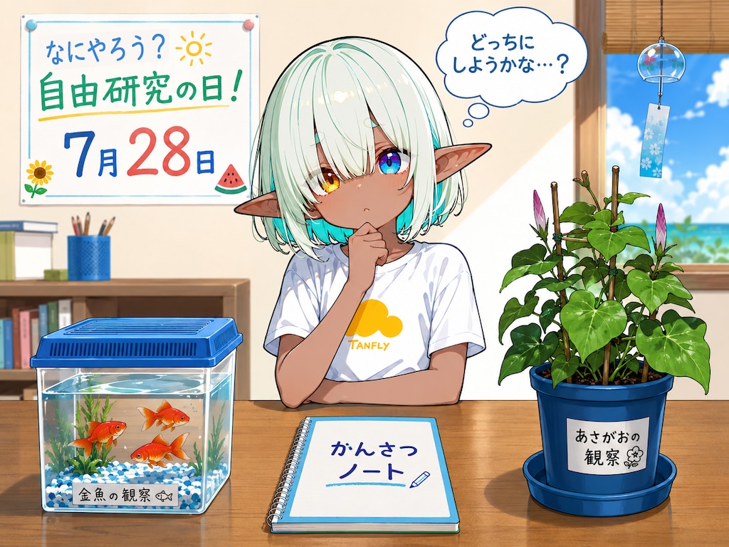 [今日は何の日 7/28] なにやろう？自由研究の日