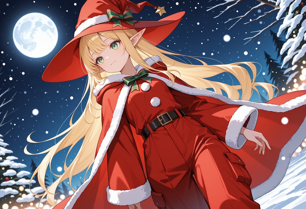 クリスマス魔女なエルフ魔女さん