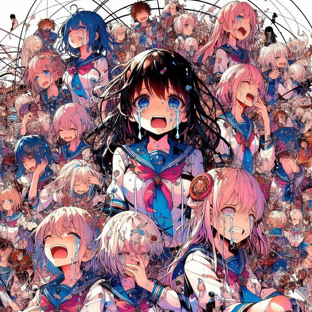 阿鼻叫喚 | の人気AIイラスト・グラビア