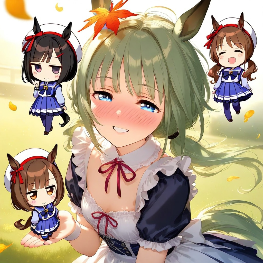 メイドさんとちびちゃん。 | の人気AIイラスト・グラビア