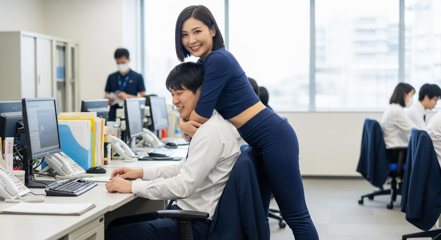 スキンシップを大事にする職場の上司2