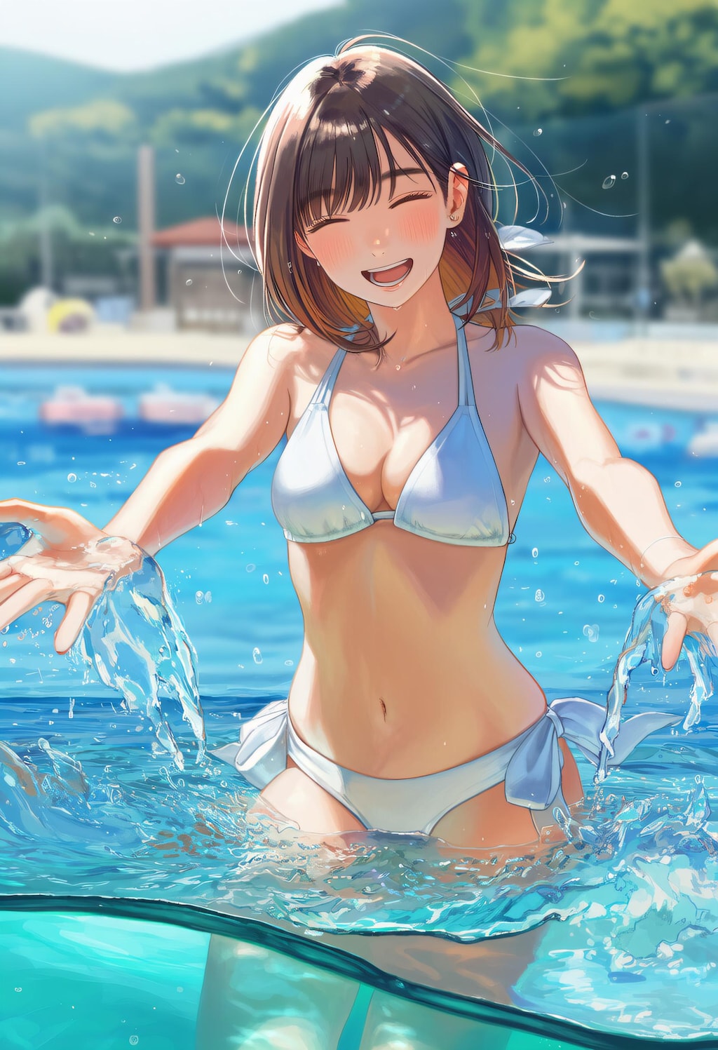 水着の子