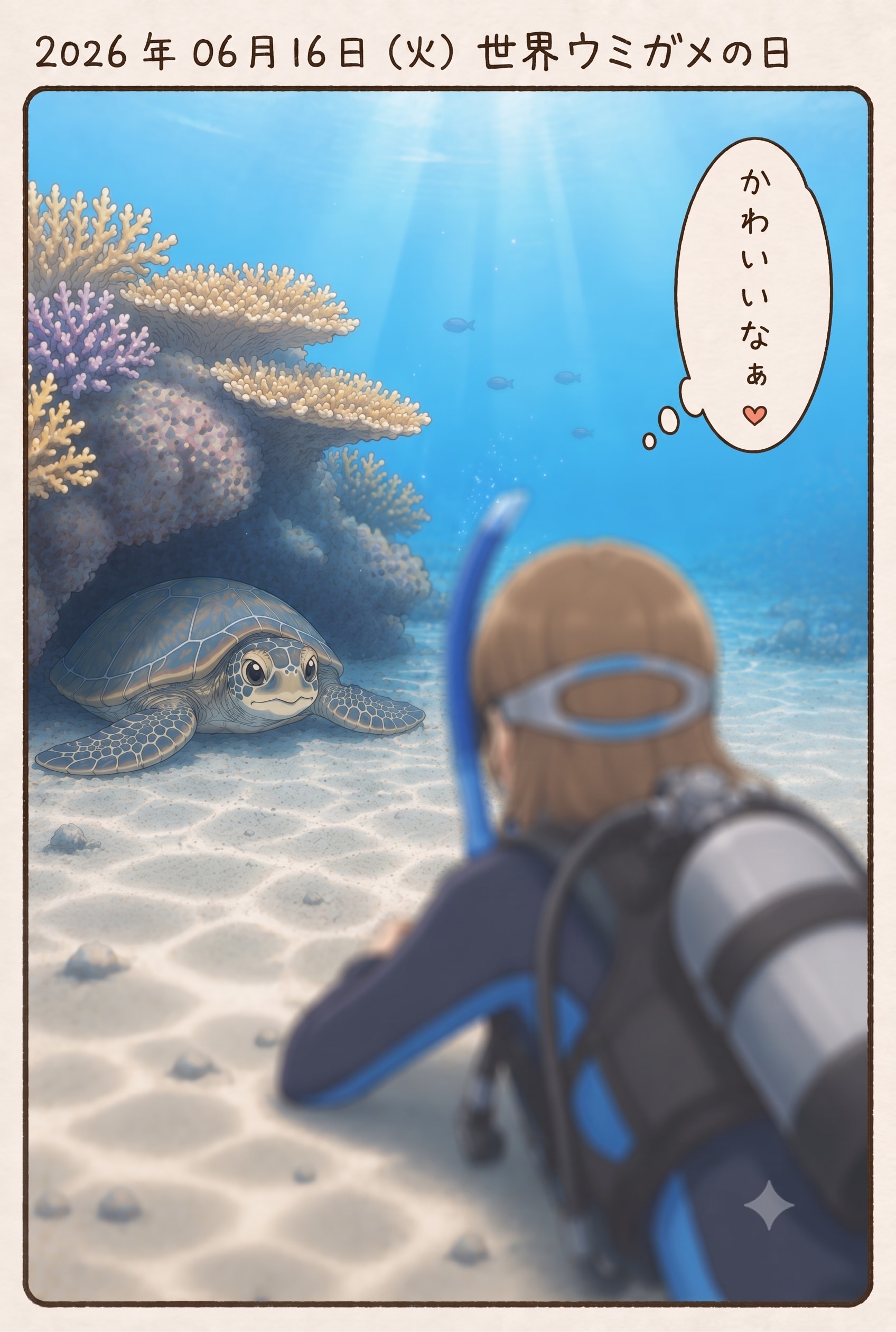 絵日記 2026/06/16 世界ウミガメの日