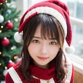 サンタのコスプレをしている先生 5枚目