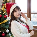 サンタのコスプレをしている先生 6枚目