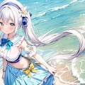 海辺の道 2枚目
